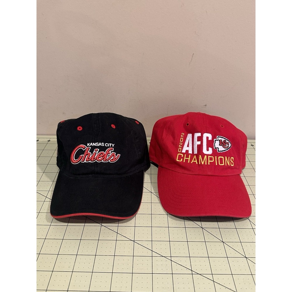 Kansas City Chiefs Hat‎ Lot Of 2 One Size Fits All